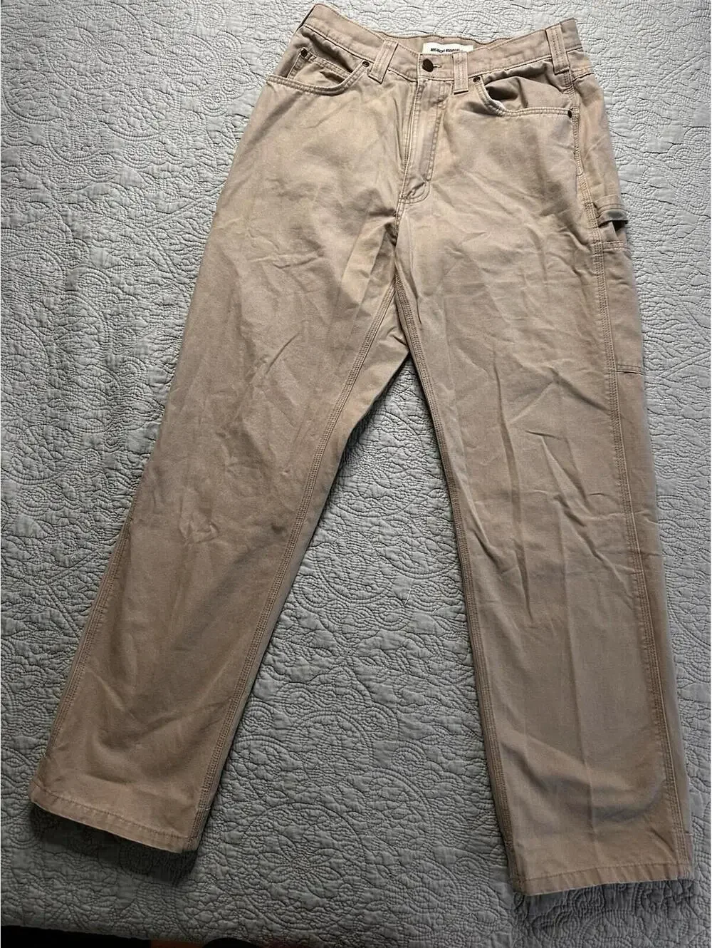 Amazon Essentials Khaki Carpenter Style Workwear Pants 32x33
